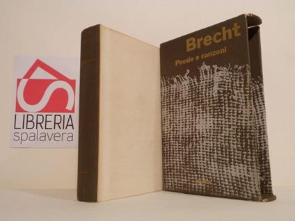 Poesie e canzoni - Bertolt Brecht - copertina
