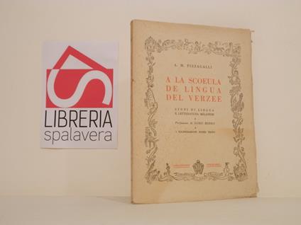 A la scoeula de lingua del Verzee : studi di lingua e letteratura milanese - copertina