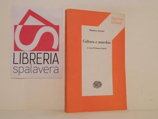 Cultura e anarchia - Matthew Arnold - copertina
