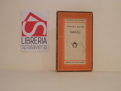 Saggi - Thomas Mann - copertina