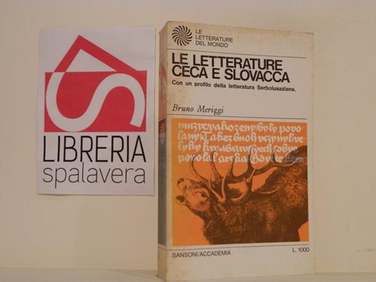 Le letterature ceca e slovacca - Bruno Meriggi - copertina