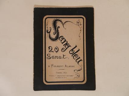 Sang bleu : vint sonet - copertina