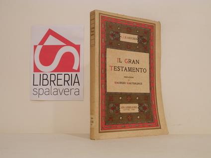 Il gran testamento - copertina