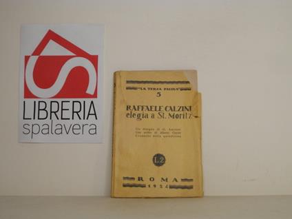 Elegia a St. Moritz - Raffaele Calzini - copertina