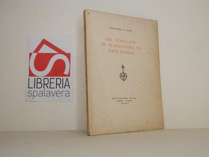 Del conclave di Alessandro VI papa Borgia - copertina
