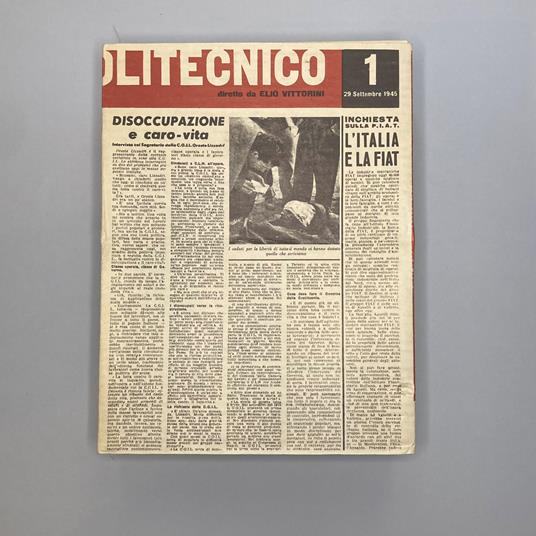 Il Politecnico - Elio Vittorini - copertina