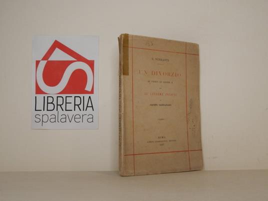 Un divorzio ai tempi di Leone X da XL lettere inedite di Jacopo Sannazzaro - copertina