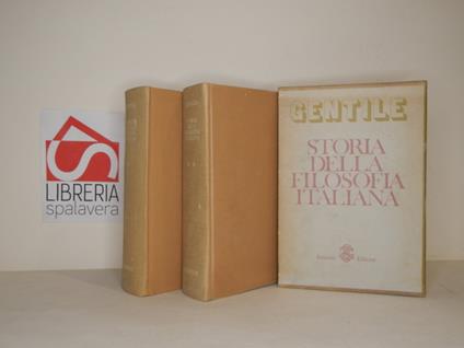 Storia della filosofia - Giovanni Gentile - copertina
