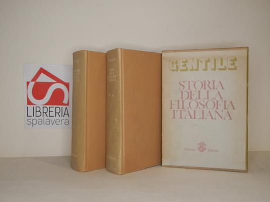Storia della filosofia - Giovanni Gentile - copertina