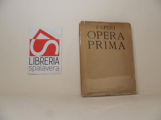 Opera prima - Giovanni Papini - copertina