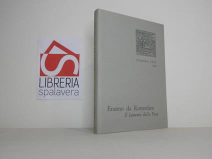 Il lamento della pace - Erasmo da Rotterdam - copertina
