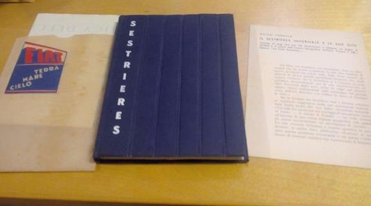 Il Sestrieres invernale e le sue gite tonelli 1934 guida turistica rare - copertina