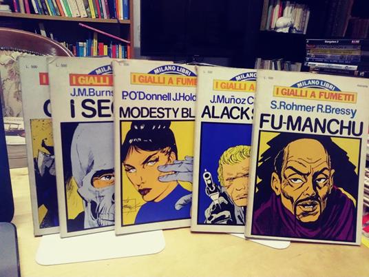I Gialli a fumetti milano libri serie 1 -5 - copertina