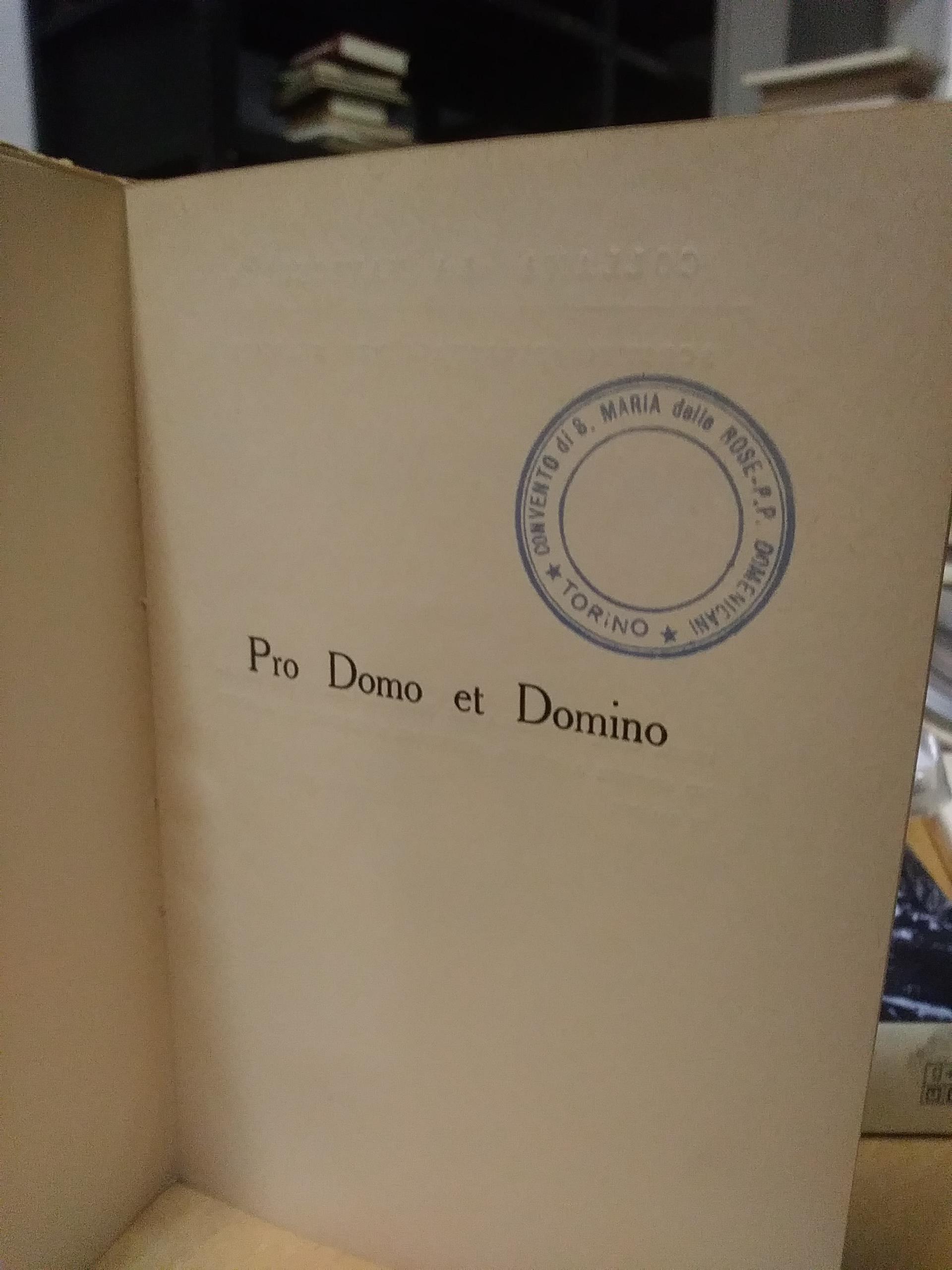 Pro domo et domino umberto clerissac o.p 1959