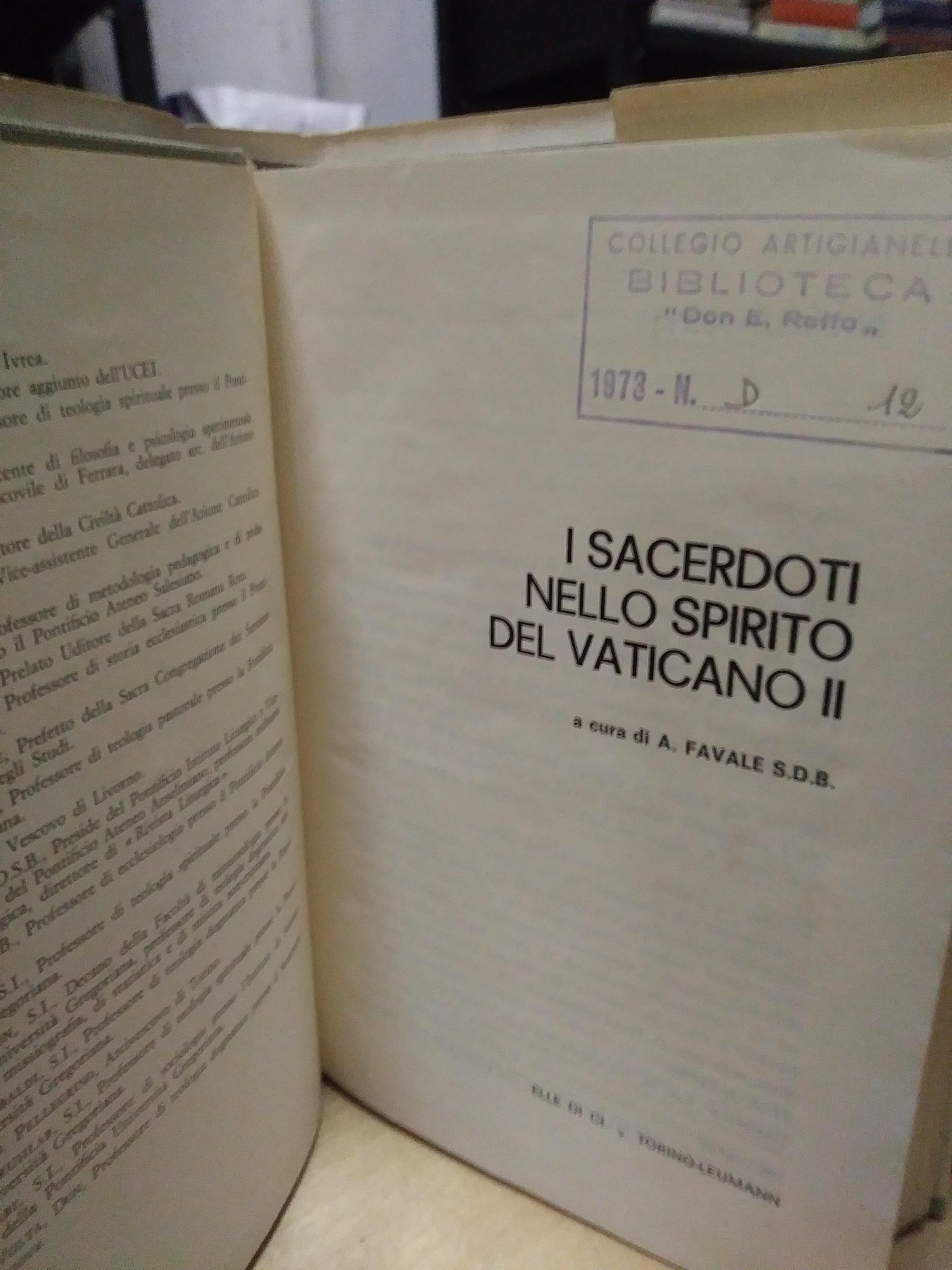 I Sacerdoti nello spirito del vaticano II