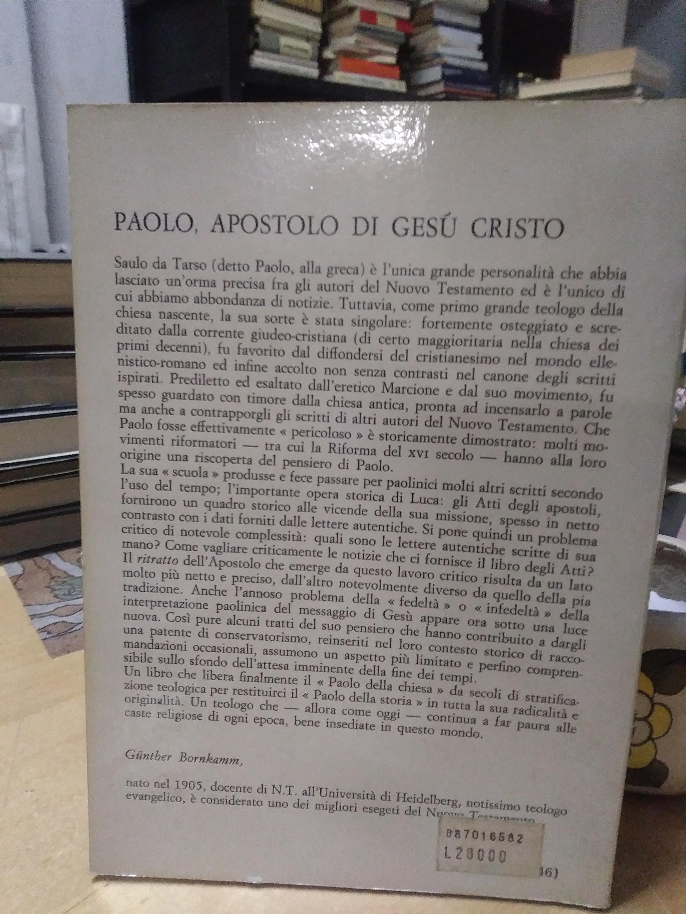 Paolo apostolo di gesù cristo vita e pensiero alla luce della critica storica