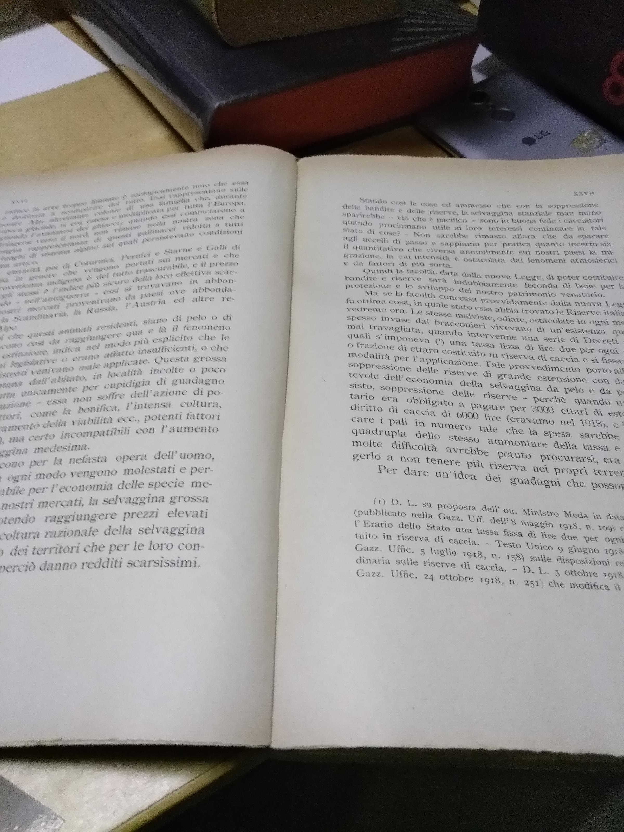 Testo esplicito ed illustrativo delle disposizioni vigenti in materia venatoria arrigoni 1926