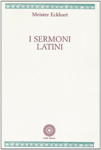 Sermoni latini Eckhar - copertina