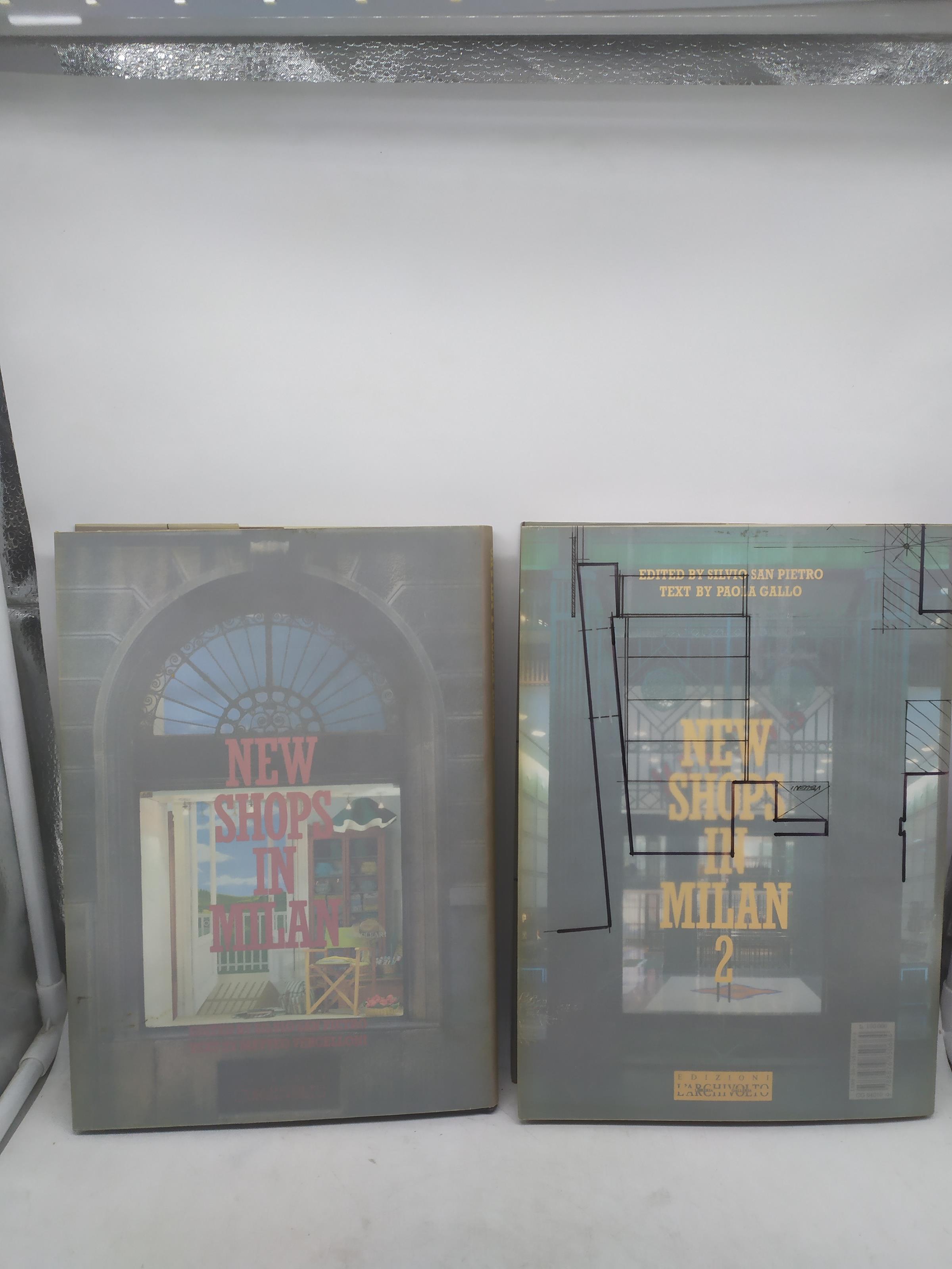 nuovi negozi a milano 2 volumi editrice l'archivolto italiano inglese