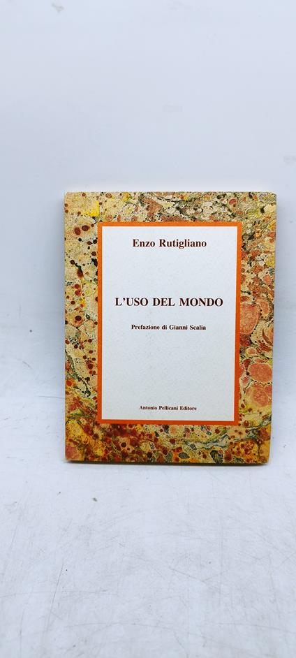 enzo rutigliano l'uso del mondo prefazione di gianni scalia - copertina