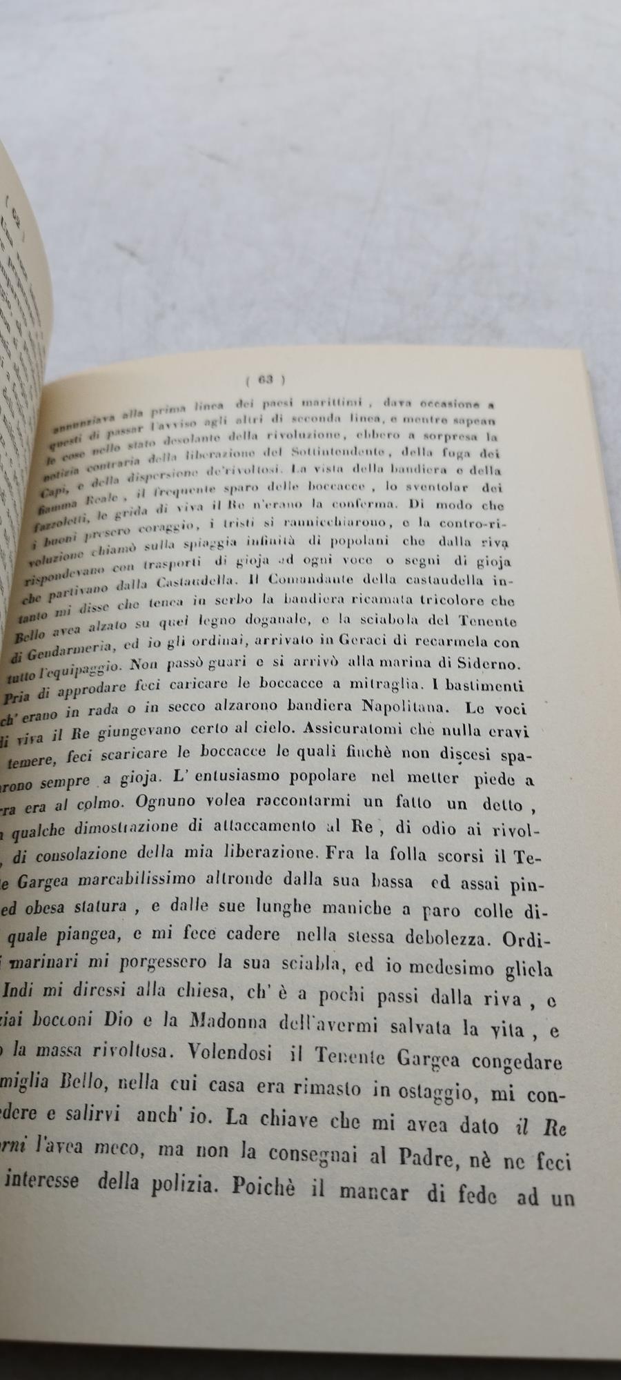 sugli avvenimenti de' fratelli bandiera e di michele bello
