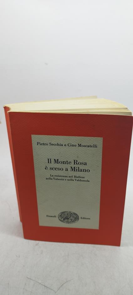 il monte rosa e sceso a milano - copertina
