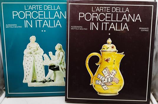 L' arte della porcellana in italia 2 volumi - Alessandra Mottola Molfino - copertina