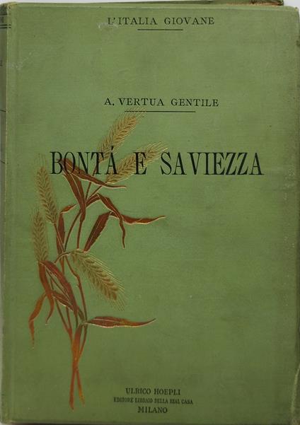 bontà e saviezza vertua gentile hoepli - copertina