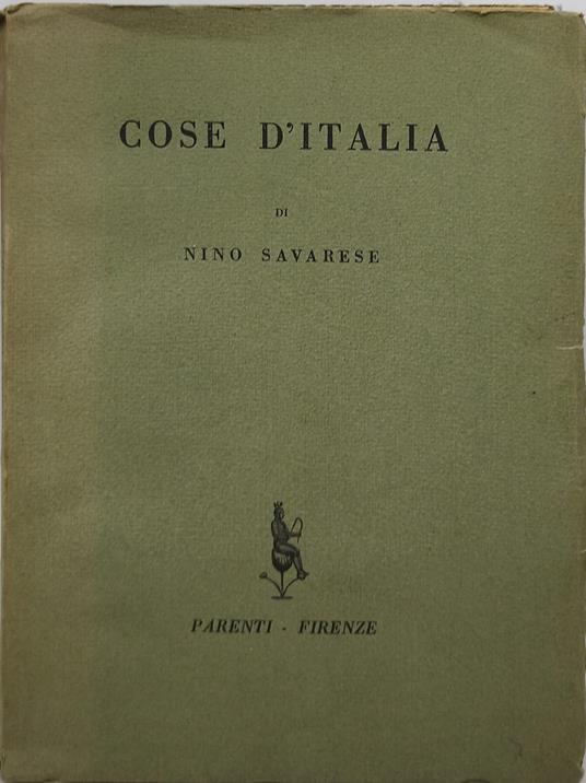 cose d'italia di nino savarese - Nino Savarese - copertina