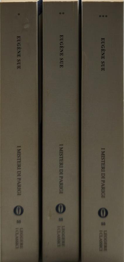 i misteri di parigi eugène sue 3 volumi - copertina