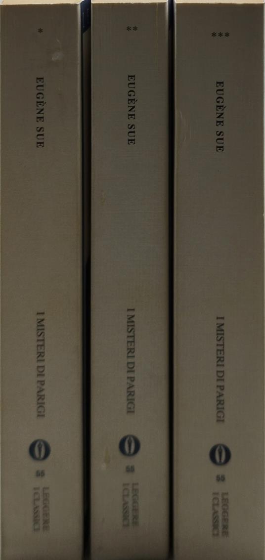 i misteri di parigi eugène sue 3 volumi - copertina