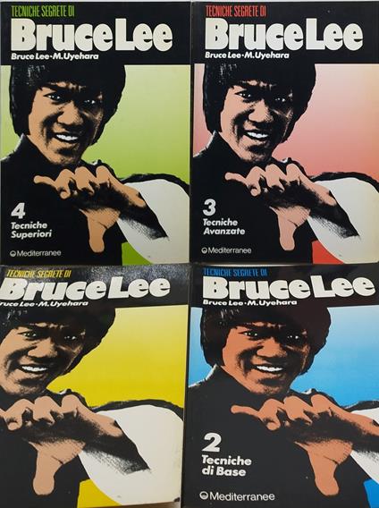 tecniche segrete di bruce lee 4 volumi - copertina
