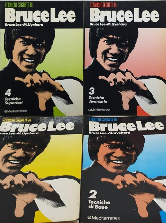 tecniche segrete di bruce lee 4 volumi - copertina