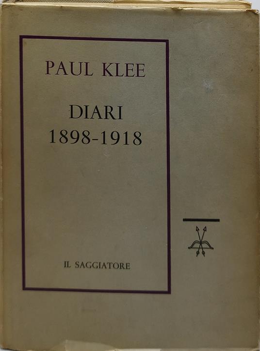 diari 1898 1918 paul klee - Paul Klee - copertina