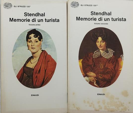 stendhal memorie di un turista einaudi gli struzzi - copertina