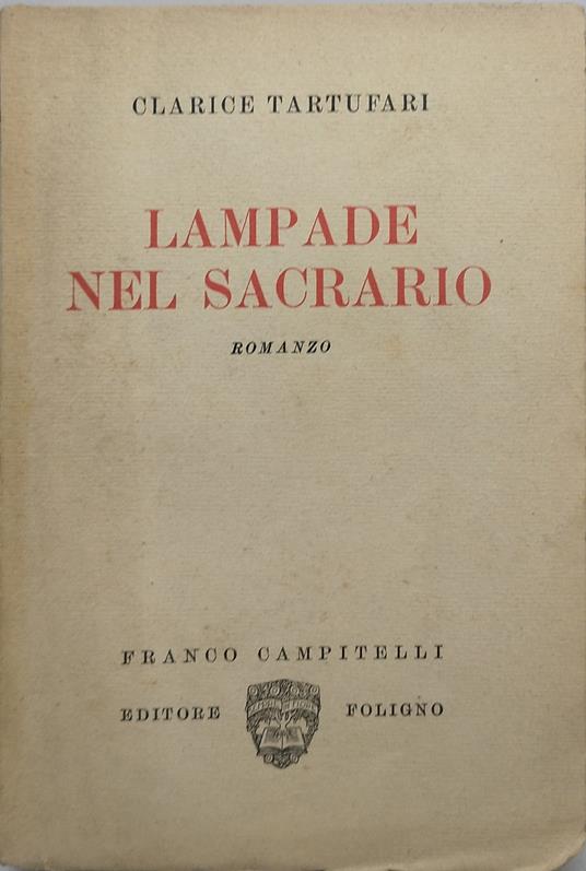 lampade bek sacrarui - Clarice Tartufari - copertina