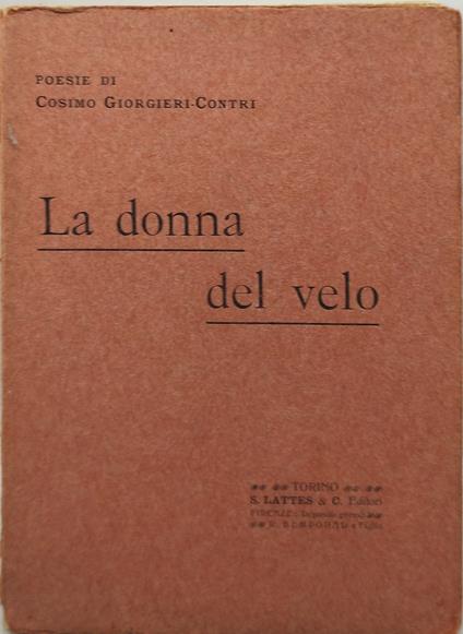 la donna del vento poesie di cosimo giorgieri contri - Cosimo Giorgieri Contri - copertina