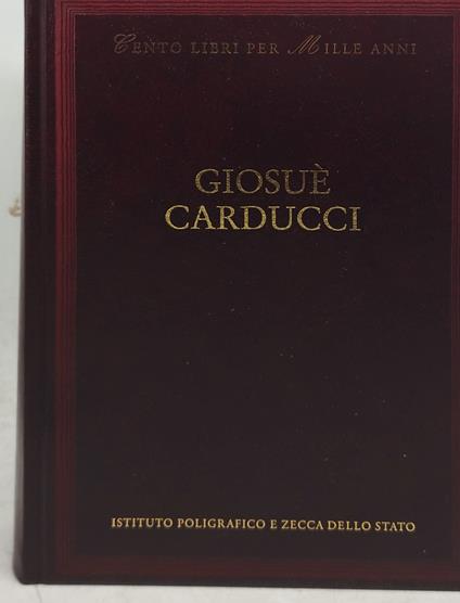 cento libri per mille anni giosue' carducci - copertina