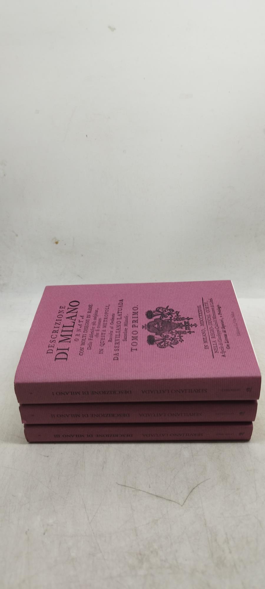 descrizione di milano ornata con molti disegni in rame 3 tomi