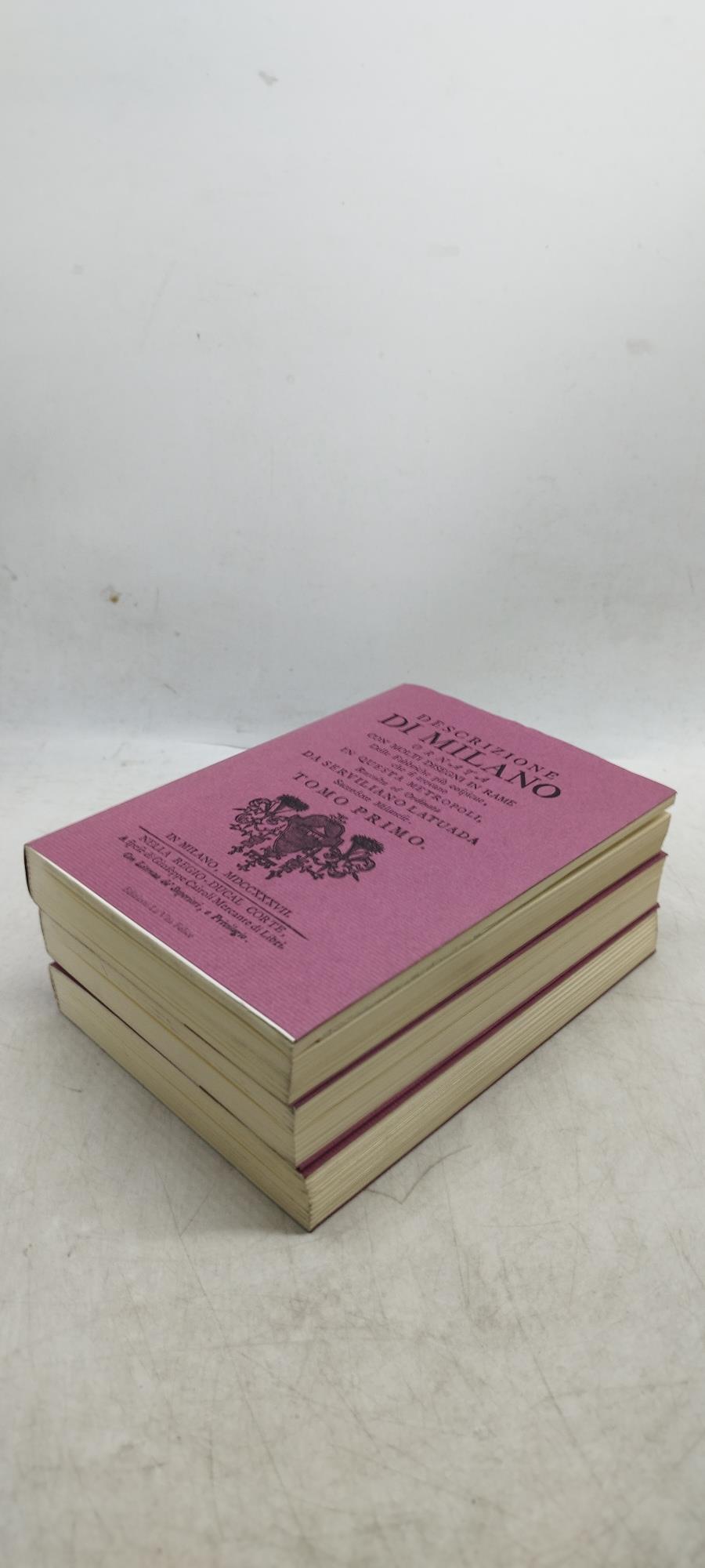 descrizione di milano ornata con molti disegni in rame 3 tomi