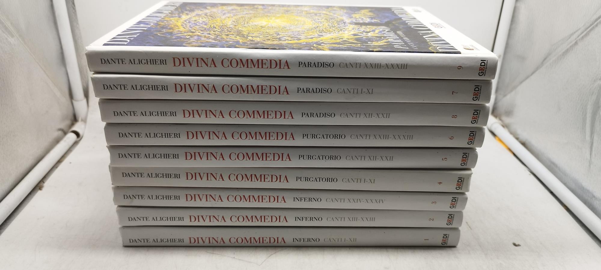 dante alighieri divina commedia 9 volumi