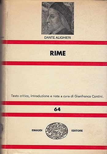 Rime. Testo critico, introduzione e note a cura di Gianfranco Giannini. Coll. Nue n° 64 - copertina