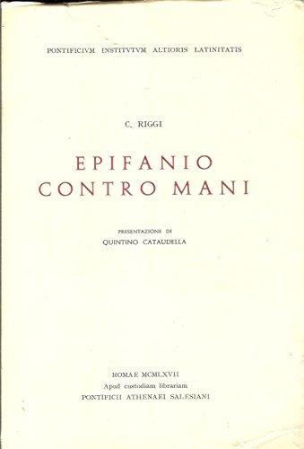 Epifanio Contro Mani Di Calogero Riggi Ed. Pontificii Athenaei Salesiani - B01