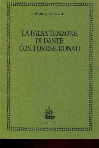 La falsa tenzone di Dante con Forese Donati - copertina