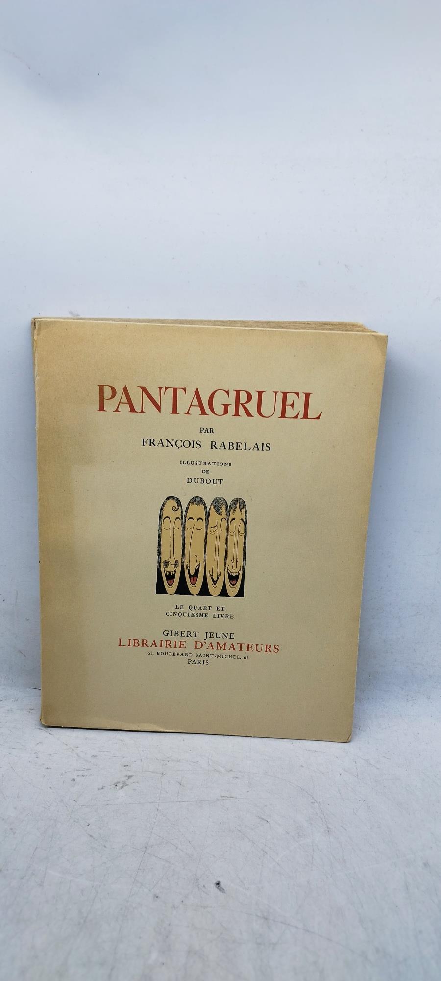 pantagruel par francois rabelais illstrations de dubout gibert le quart livre