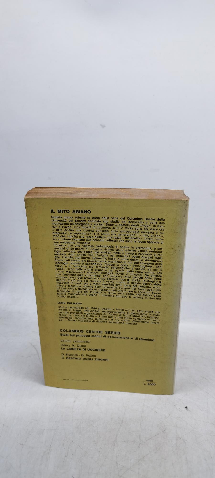 il mito ariano storia di un'antropologia negativa
