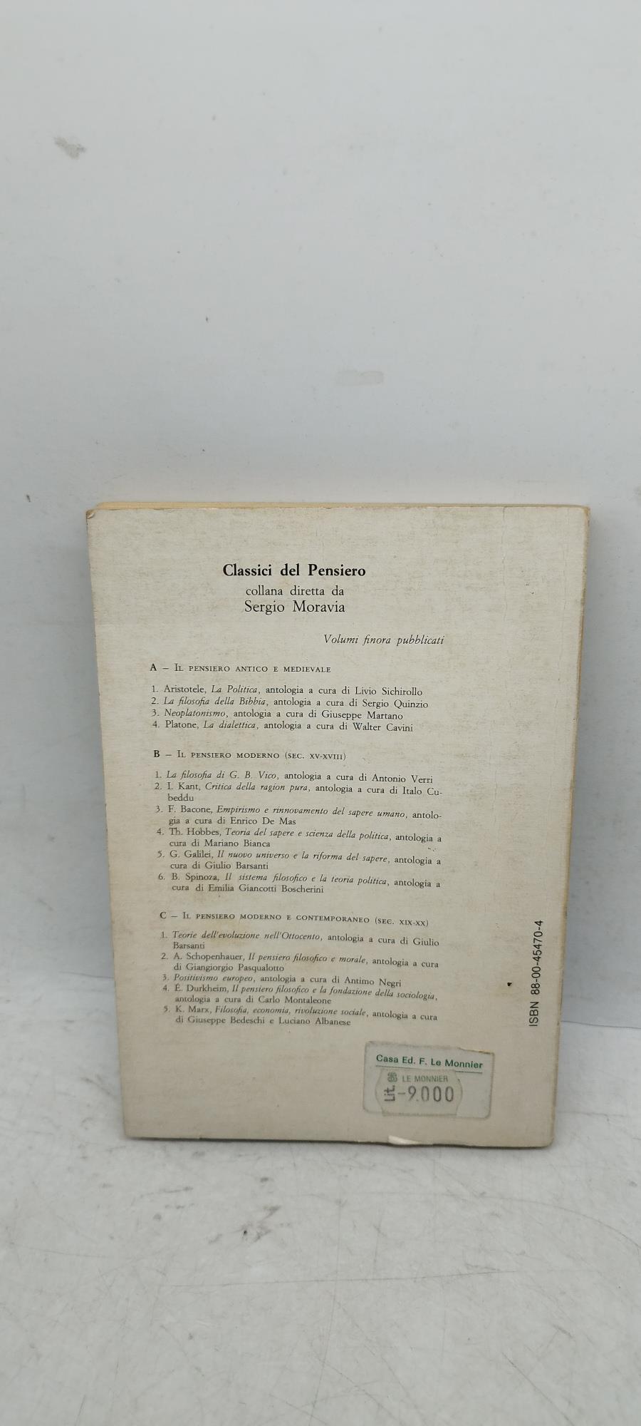 teoria del sapere e scienza della politica thomas hobbes