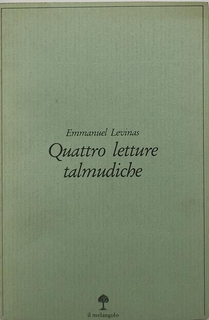 quattro letture talmudiche il melangolo - copertina