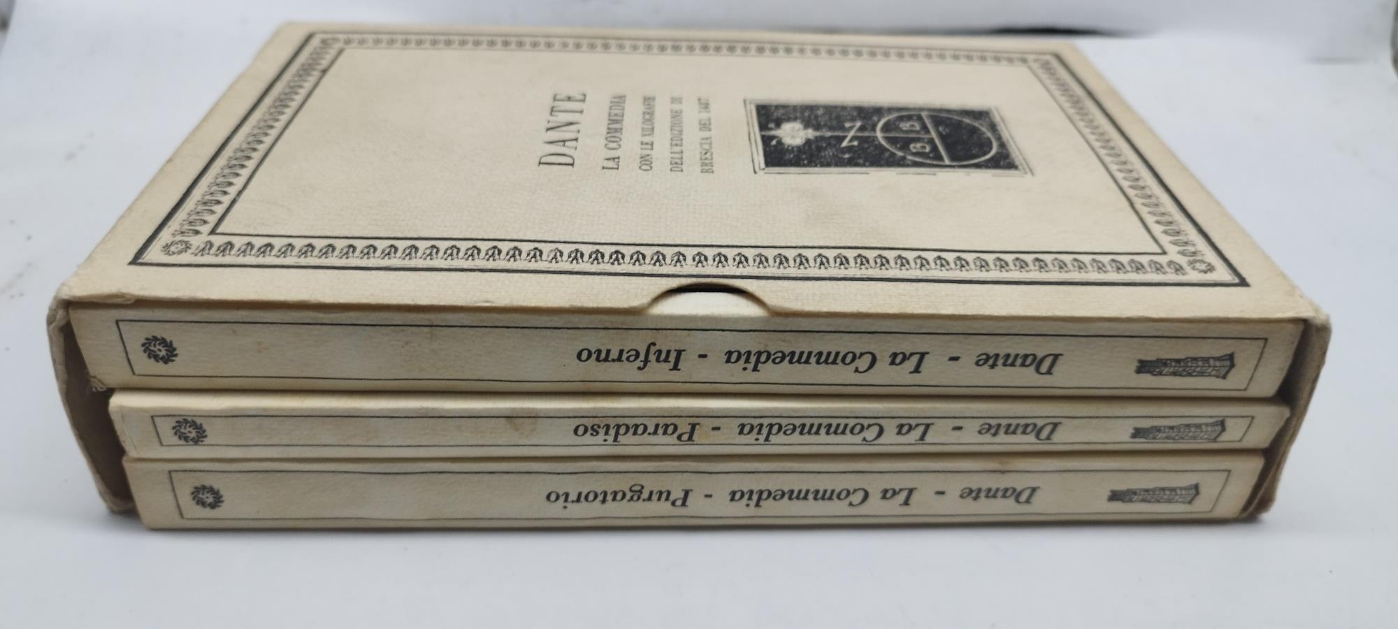 dante la commedia con le xilografie confanetto 3 volumi