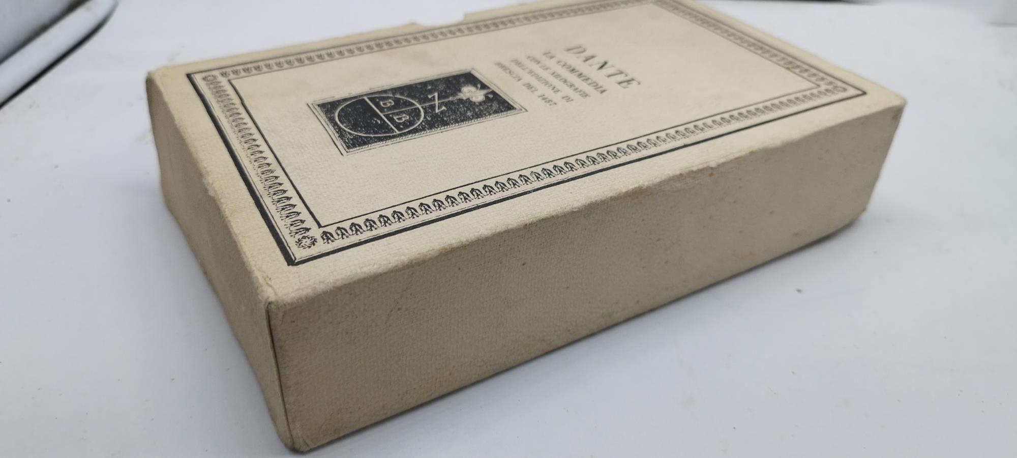 dante la commedia con le xilografie confanetto 3 volumi